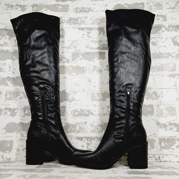 NEW Journee Collection Black Tru Comfort Foam Pia Over The Knee Boots O493 - Picture 5 of 14